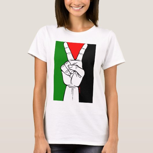 Palestijnse vredesvlag t-shirt (Voorkant)