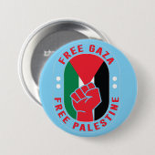 Palestijnse Vrije Palestina Gaza Vrijheid Ronde Button 7,6 Cm (Voorkant /achterkant)