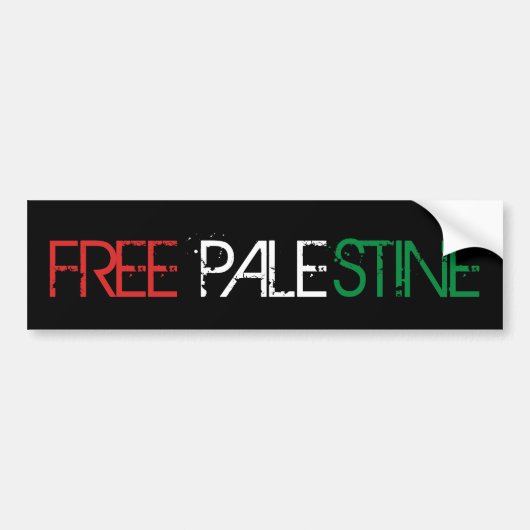 Palestijnse vrijheid bumpersticker (Voorkant)