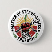 Palestijnse Vrijheid Meester van de Standvastighei Ronde Button 5,7 Cm (Voorkant)