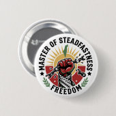 Palestijnse Vrijheid Meester van de Standvastighei Ronde Button 5,7 Cm (Voorkant /achterkant)