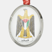 Palestijnse wapenstilstand metalen ornament (Links)