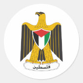 Palestijnse wapenstilstand ronde sticker (Voorkant)