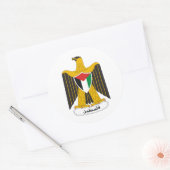 Palestijnse wapenstilstand ronde sticker (Envelop)