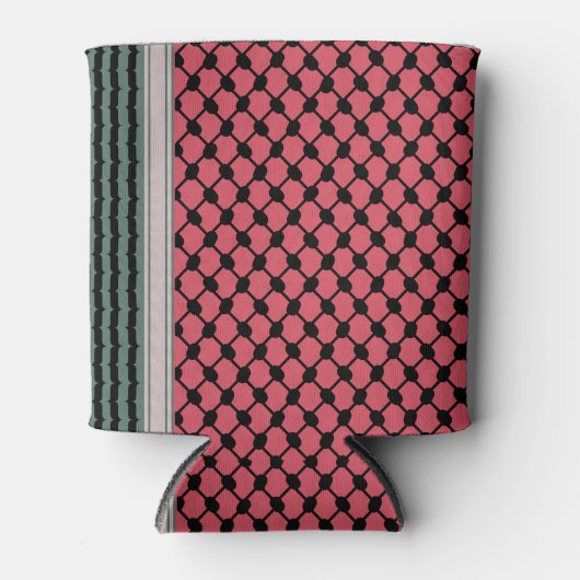 Palestijnse watermeloen Hatta Keffiyeh Kufiya Folk Blikjeskoeler (Voorkant)