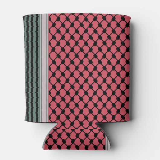 Palestijnse watermeloen Hatta Keffiyeh Kufiya Folk Blikjeskoeler (Achterkant)