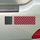 Palestijnse watermeloen Hatta Keffiyeh Kufiya Folk Bumpersticker (Op auto)