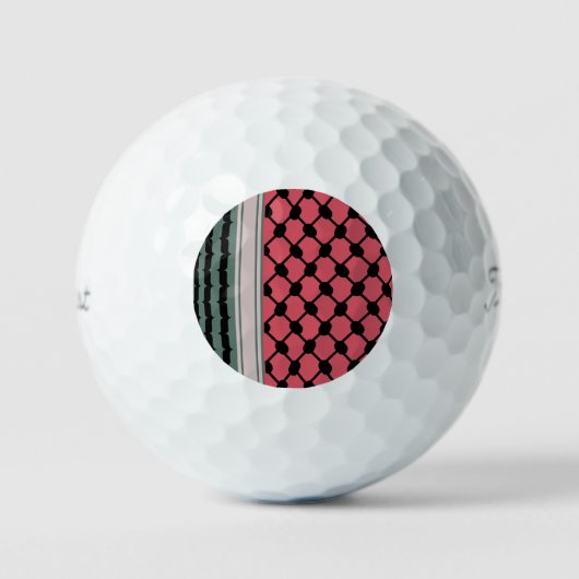 Palestijnse watermeloen Hatta Keffiyeh Kufiya Folk Golfballen (Voorkant)