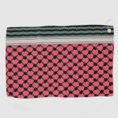 Palestijnse watermeloen Hatta Keffiyeh Kufiya Folk Golfhanddoek (Horizontaal)