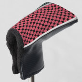 Palestijnse watermeloen Hatta Keffiyeh Kufiya Folk Golfheadcover (3/4 voorkant)