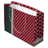 Palestijnse watermeloen Hatta Keffiyeh Kufiya Folk Groot Cadeauzakje (Achterkant Gekanteld)