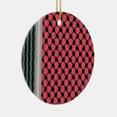 Palestijnse watermeloen Hatta Keffiyeh Kufiya Folk Keramisch Ornament (Rechts)