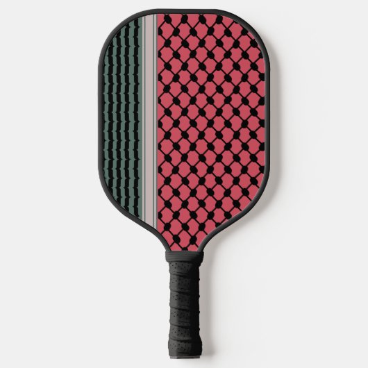 Palestijnse watermeloen Hatta Keffiyeh Kufiya Folk Pickleball Paddle (Voorkant)