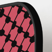 Palestijnse watermeloen Hatta Keffiyeh Kufiya Folk Pickleball Paddle (Links Detail)