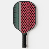 Palestijnse watermeloen Hatta Keffiyeh Kufiya Folk Pickleball Paddle (Achterkant)