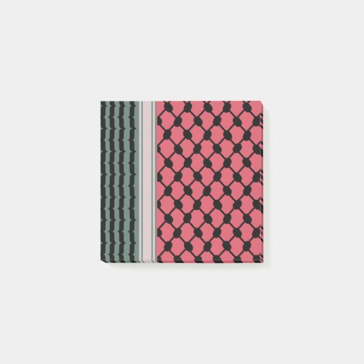 Palestijnse watermeloen Hatta Keffiyeh Kufiya Folk Post-it® Notes (Voorkant)