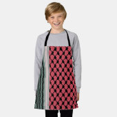 Palestijnse watermeloen Hatta Keffiyeh Kufiya Folk Schort (Gedragen)