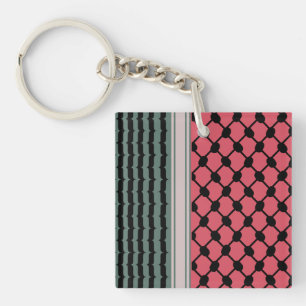 Palestijnse watermeloen Hatta Keffiyeh Kufiya Folk Sleutelhanger