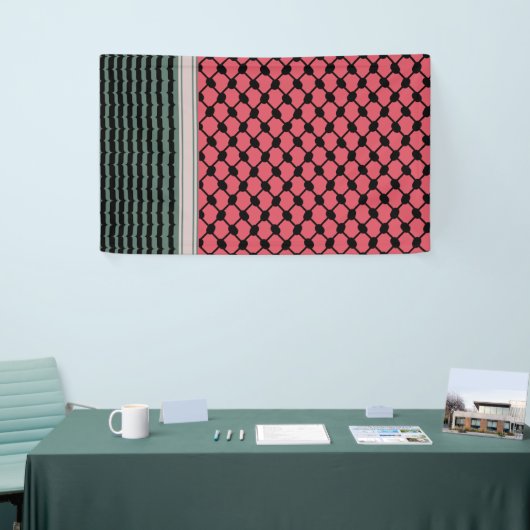 Palestijnse watermeloen Hatta Keffiyeh Kufiya Folk Spandoek (Beurs)