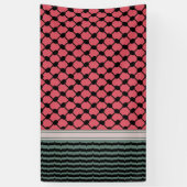 Palestijnse watermeloen Hatta Keffiyeh Kufiya Folk Spandoek (Verticaal)