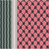 Palestijnse watermeloen Hatta Keffiyeh Kufiya Folk Sticker (Voorkant)