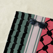 Palestijnse watermeloen Hatta Keffiyeh Kufiya Folk Strandlaken (In situ)