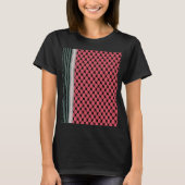 Palestijnse watermeloen Hatta Keffiyeh Kufiya Folk T-shirt (Voorkant)