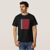Palestijnse watermeloen Hatta Keffiyeh Kufiya Folk T-shirt (Voorkant volledig)
