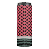 Palestijnse watermeloen Hatta Keffiyeh Kufiya Folk Thermosbeker (Achterkant)