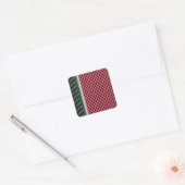 Palestijnse watermeloen Hatta Keffiyeh Kufiya Folk Vierkante Sticker (Envelop)