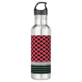 Palestijnse watermeloen Hatta Keffiyeh Kufiya Folk Waterfles (Voorkant)