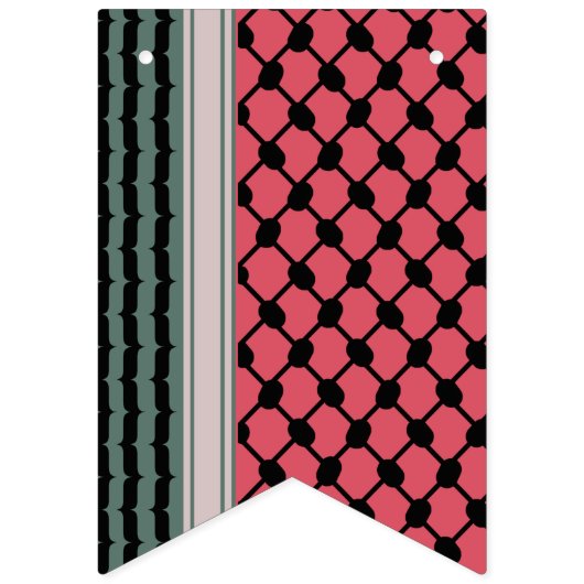 Palestijnse watermeloen Hatta Keffiyeh Kufiya Vlaggetjes (Tweede vlag)