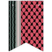 Palestijnse watermeloen Hatta Keffiyeh Kufiya Vlaggetjes (Eerste vlag)