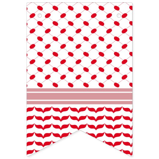 Palestijnse Zwart & Rood Keffiyeh Vlaggetjes (Eerste vlag)