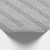 Palestijnse Zwart & Wit Keffiyeh Cadeaupapier (Hoek)