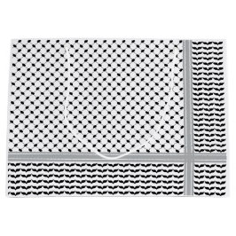 Palestijnse Zwart & Wit Keffiyeh Groot Cadeauzakje