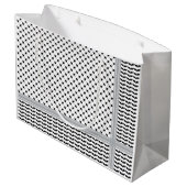 Palestijnse Zwart & Wit Keffiyeh Groot Cadeauzakje (Achterkant Gekanteld)