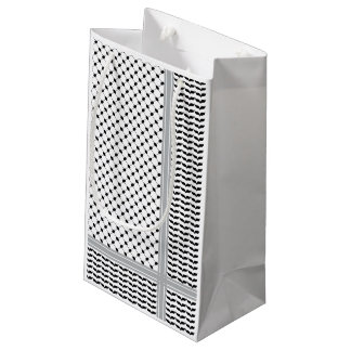 Palestijnse Zwart & Wit Keffiyeh Klein Cadeauzakje