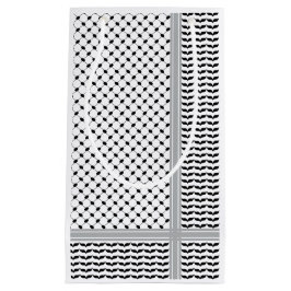 Palestijnse Zwart & Wit Keffiyeh Klein Cadeauzakje