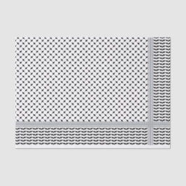 Palestijnse Zwart & Wit Keffiyeh Tissuepapier