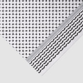 Palestijnse Zwart & Wit Keffiyeh Tissuepapier (Detail)