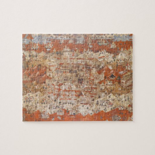 Palestina 15e eeuw Topografie van het Heilige Land Legpuzzel (Horizontaal)