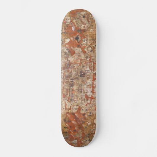 Palestina 15e eeuw Topografie van het Heilige Land Skateboard (Voorkant)