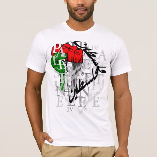 Palestina .3 t-shirt (Voorkant)