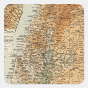 Palestina 3 vierkante sticker