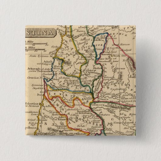 Palestina 5 vierkante button 5,1 cm (Voorkant)