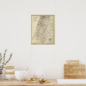 Palestina, aangrenzende districten poster (Keuken)