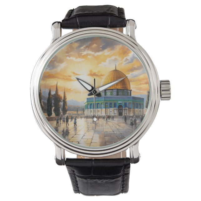 Palestina, Al-Aqsa-moskee Horloge (Voorkant)