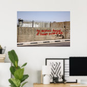 Palestina Apartheidsmuur Graffiti Poster (Thuiskantoor)