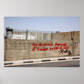 Palestina Apartheidsmuur Graffiti Poster (Voorkant)